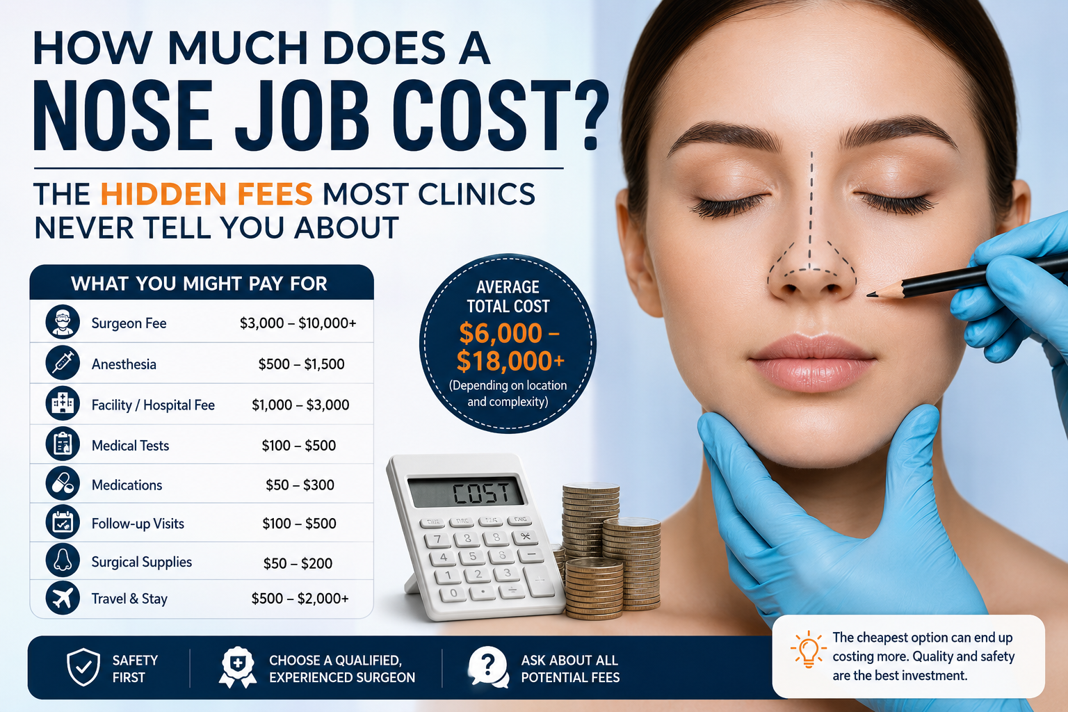 how much does a nose job cost​