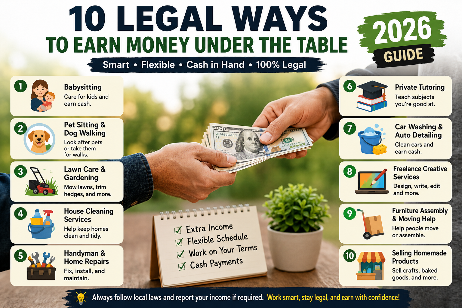 ways to earn money under the table