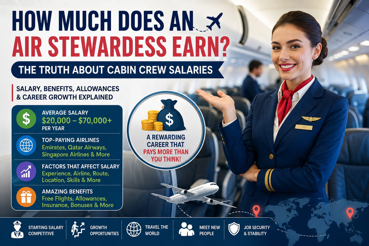 How Much Does an Air Stewardess Earn